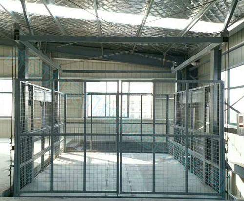 雙杠液壓升降貨梯